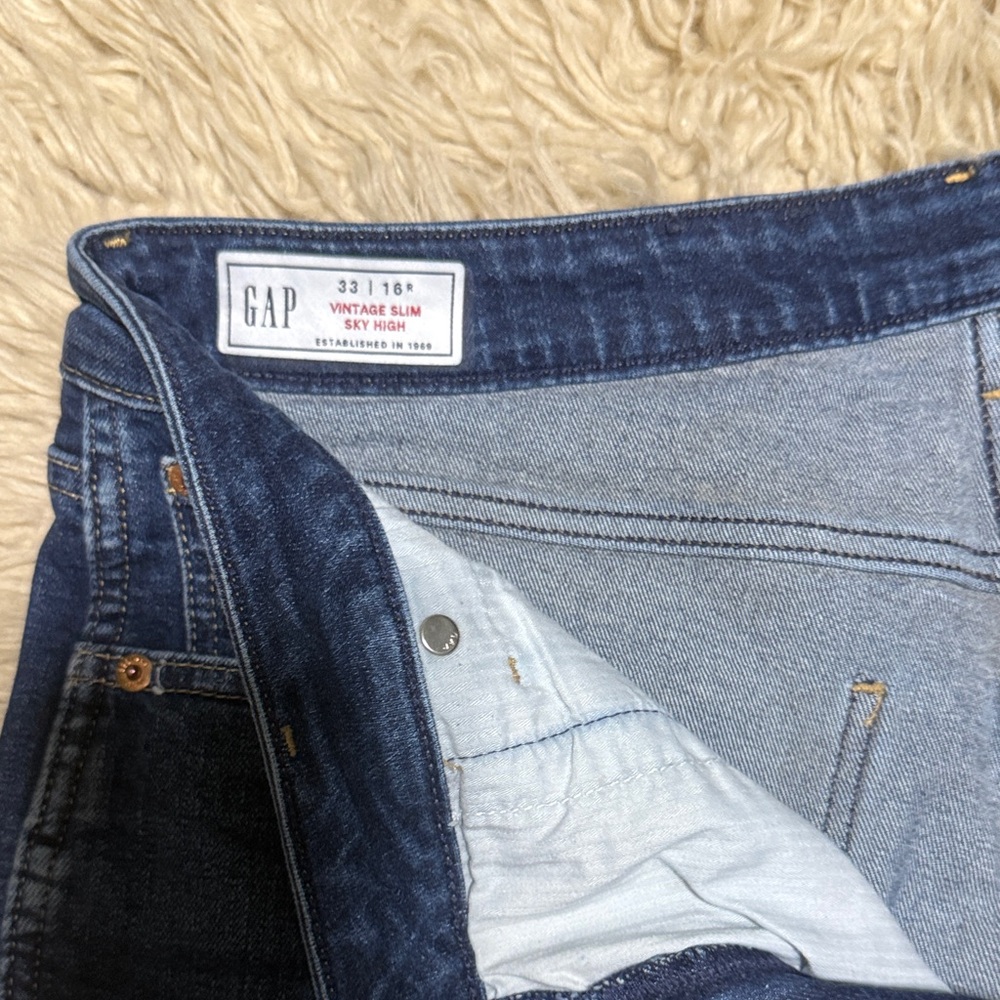 GAP Vintage Slim Sky High Jeans - Blue